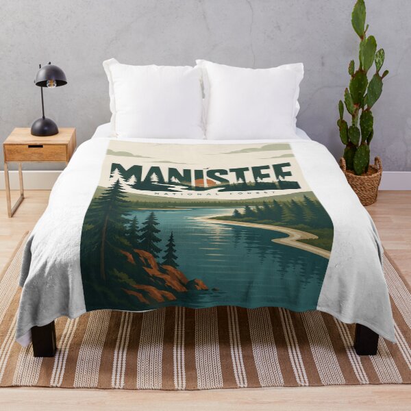 Item preview, Manistee National Forest Michigan Great Lakes Woodland Landscape designed and sold by Aryabek.