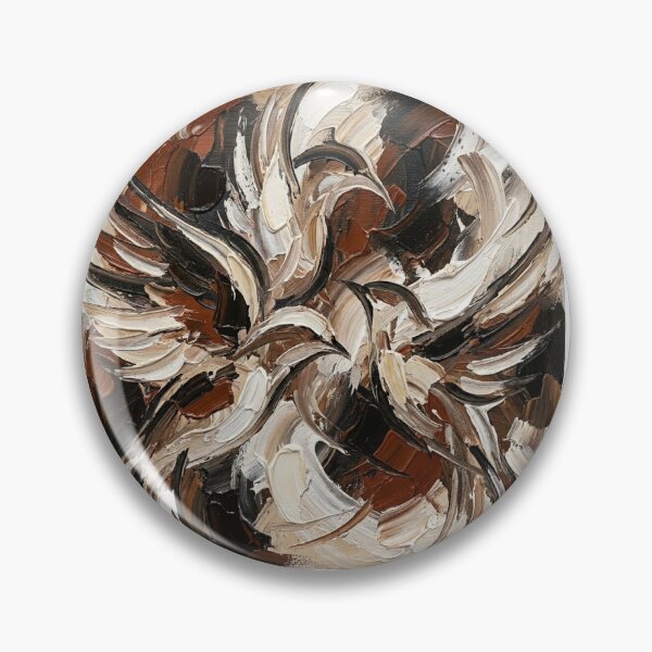 Item preview, Modern Impressionist Birds in Neutral Earth Tone Swirls designed and sold by OddlySticky.