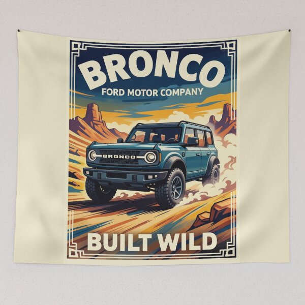 Item preview, Ford Bronco Vintage Style Poster designed and sold by Dimensionality.