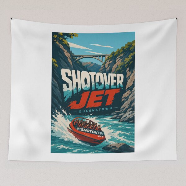Item preview, Shotover Jet Queenstown Otago Adventure on Shotover River designed and sold by Aryabek.