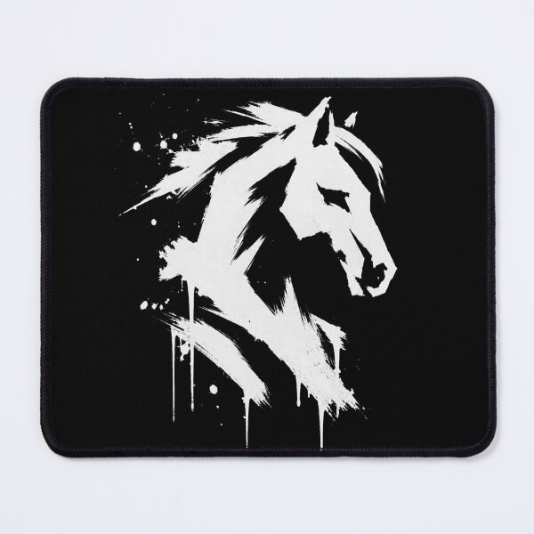 Item preview, Minimalist Horse Brush Stroke Art | designed and sold by Mystic & Celestial Art.