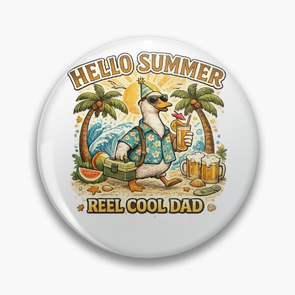 Item preview, Reel Cool Dad funny summer Duck  designed and sold by QuiteOrbit.