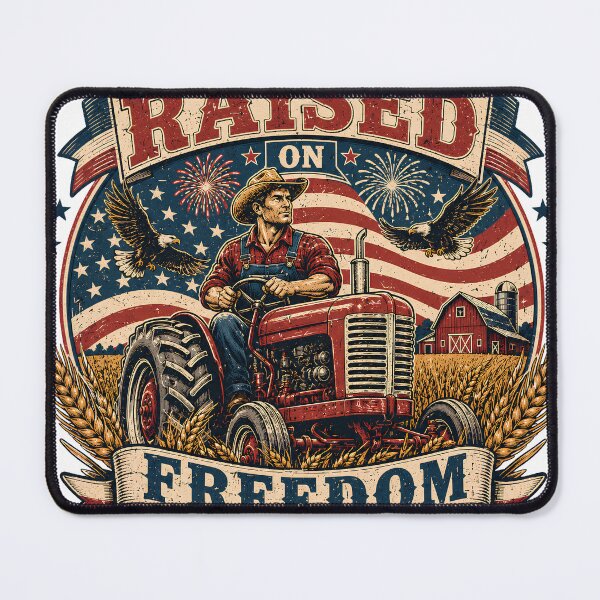 Item preview, Raised on Freedom Farm Tractor designed and sold by Esu8y2.
