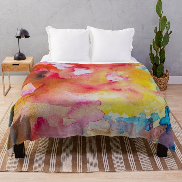 Item preview, Sunlit Bloom – Abstract Watercolor in Pink, Gold, and Blue designed and sold by BuckaBaby.
