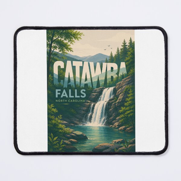 Item preview, Catawba Falls North Carolina Blue Ridge Mountain Waterfall designed and sold by Aryabek.