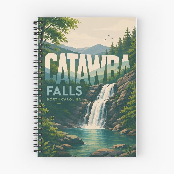 Item preview, Catawba Falls North Carolina Blue Ridge Mountain Waterfall designed and sold by Aryabek.
