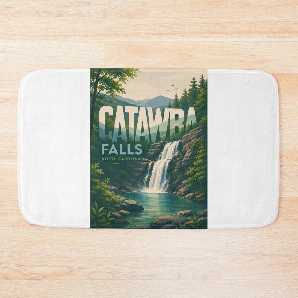 Item preview, Catawba Falls North Carolina Blue Ridge Mountain Waterfall designed and sold by Aryabek.