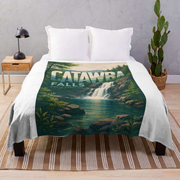 Item preview, Catawba Falls North Carolina Blue Ridge Mountain Waterfall designed and sold by Aryabek.