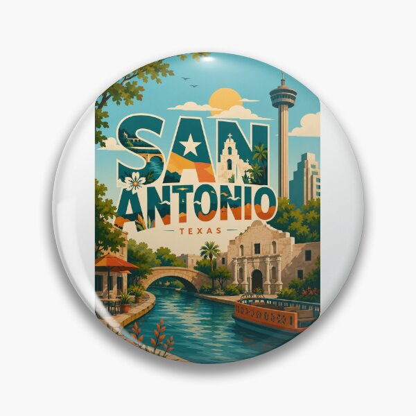Item preview, San Antonio Texas River Walk, The Alamo and Tower of the Americas designed and sold by Aryabek.