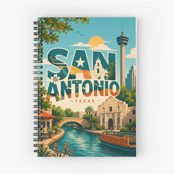 Item preview, San Antonio Texas River Walk, The Alamo and Tower of the Americas designed and sold by Aryabek.