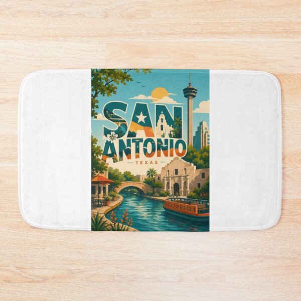 Item preview, San Antonio Texas River Walk, The Alamo and Tower of the Americas designed and sold by Aryabek.