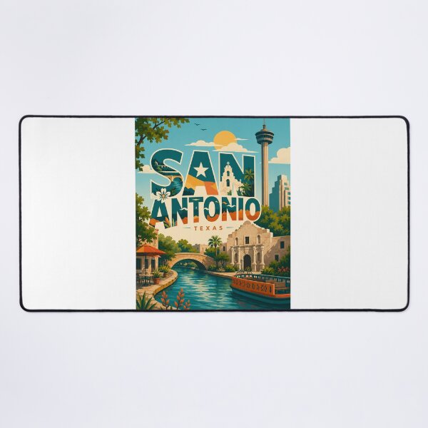 Item preview, San Antonio Texas River Walk, The Alamo and Tower of the Americas designed and sold by Aryabek.