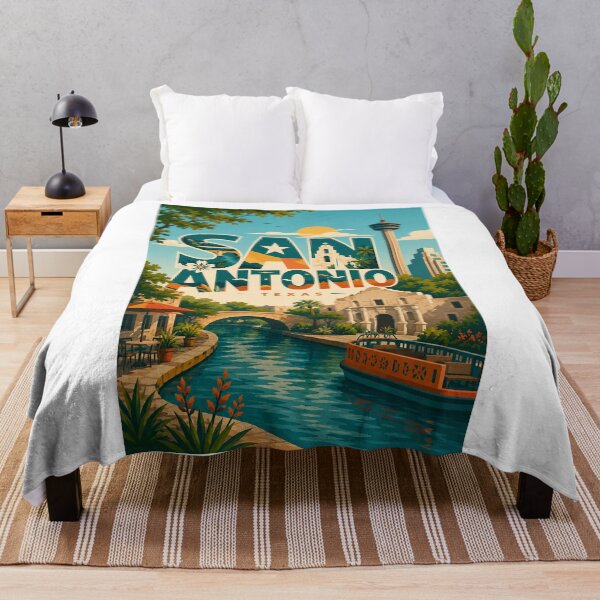 Item preview, San Antonio Texas River Walk, The Alamo and Tower of the Americas designed and sold by Aryabek.