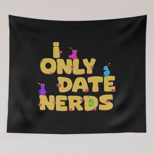 Item preview, I Only Date Nerds - Funny Vintage designed and sold by delllsdesigns.