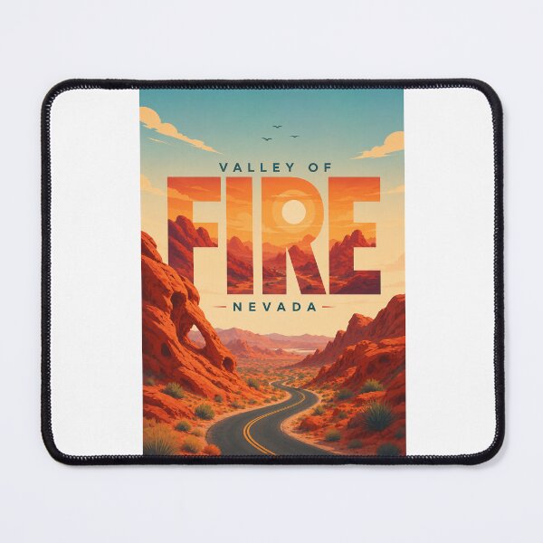 Item preview, Valley of Fire Nevada State Park Red Sandstone Desert Landscape designed and sold by Aryabek.