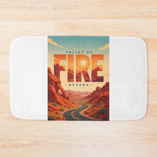 Item preview, Valley of Fire Nevada State Park Red Sandstone Desert Landscape designed and sold by Aryabek.