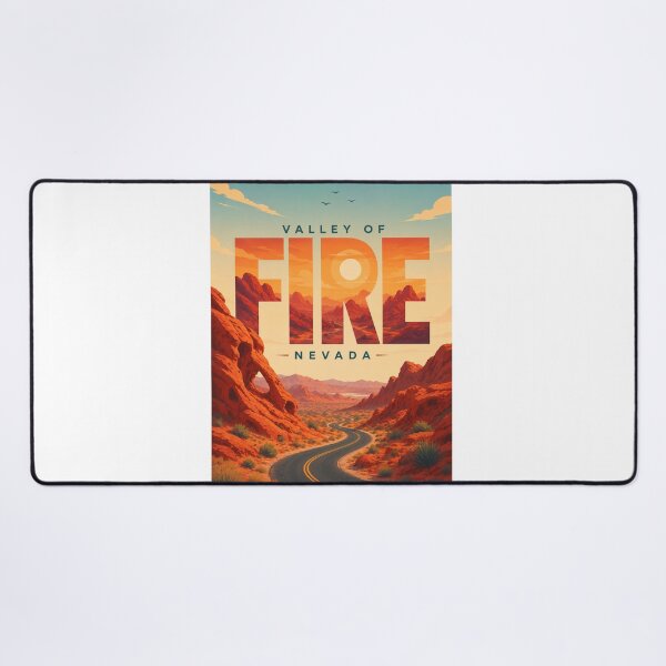 Item preview, Valley of Fire Nevada State Park Red Sandstone Desert Landscape designed and sold by Aryabek.