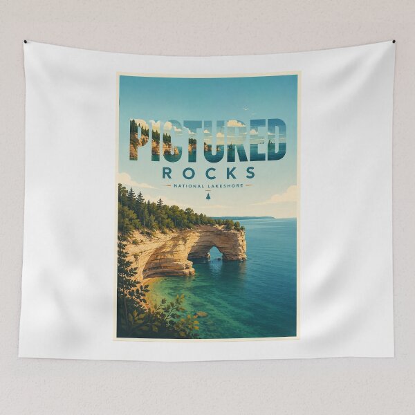 Item preview, Pictured Rocks National Lakeshore Lake Superior Michigan Coastline designed and sold by Aryabek.
