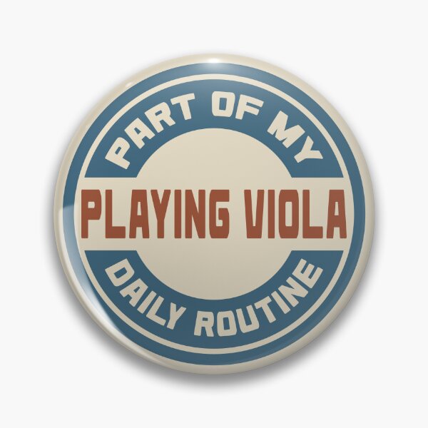 Artikelvorschau, Bratsche spielen – Teil meiner täglichen Routine Retro-Logo entworfen und verkauft von MOCOPOCO.