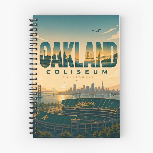 Item preview, Oakland Coliseum California Athletics and San Francisco Bay Skyline designed and sold by Aryabek.