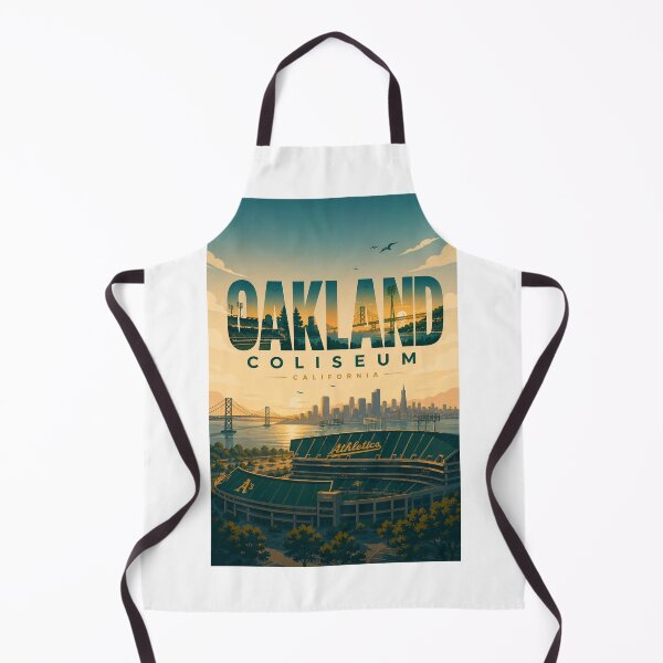 Item preview, Oakland Coliseum California Athletics and San Francisco Bay Skyline designed and sold by Aryabek.