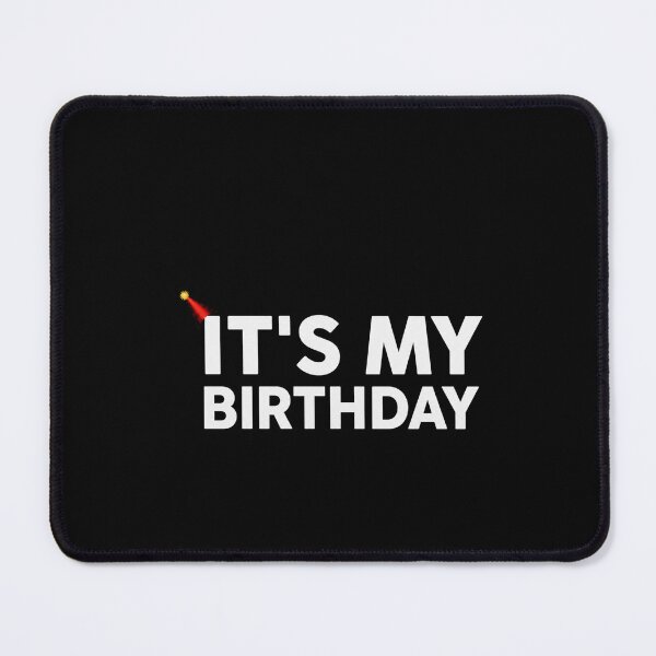 Item preview, It's My Birthday Funny Minimalist Party Celebration Gift Design designed and sold by msaloyach.