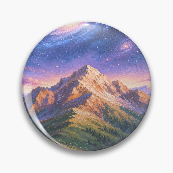 Item preview, Starry Mountain Peak and Distant Galaxies designed and sold by TeyArtWork.