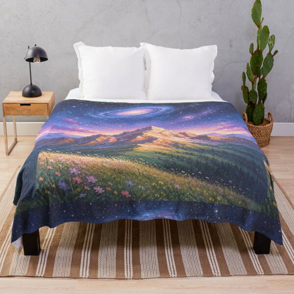 Item preview, Starry Mountain Peak and Distant Galaxies designed and sold by TeyArtWork.