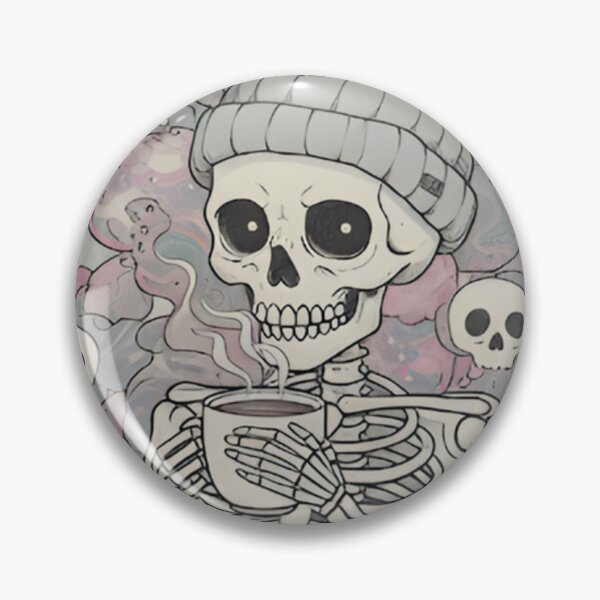Item preview, my anxiety has anxiety skeleton art designed and sold by GirlBuy.