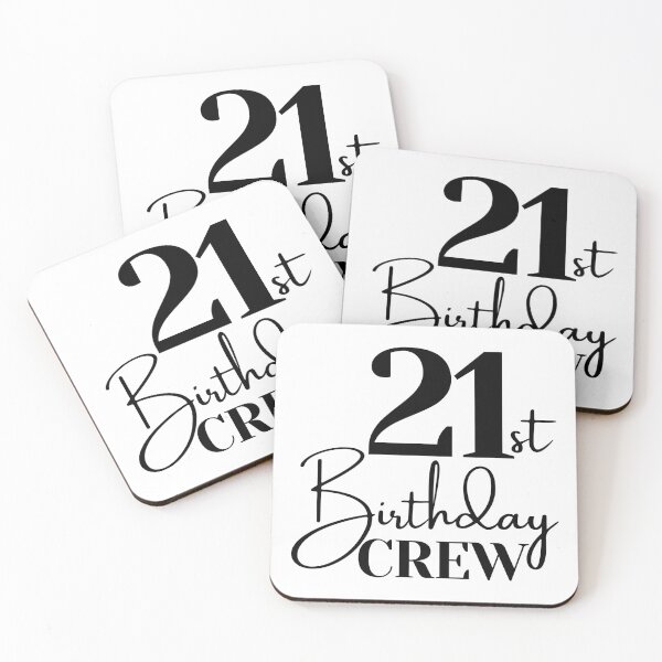 Item preview, 21st Birthday Crew | 21 Years Squad designed and sold by highflycrafts.