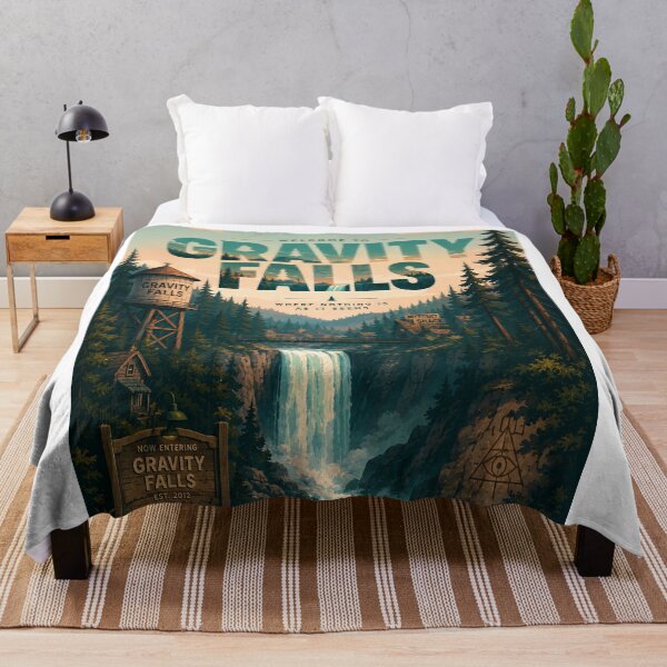 Item preview, Welcome to Gravity Falls Oregon Mystery Shack Water Tower and Waterfall designed and sold by StampMyPassport.