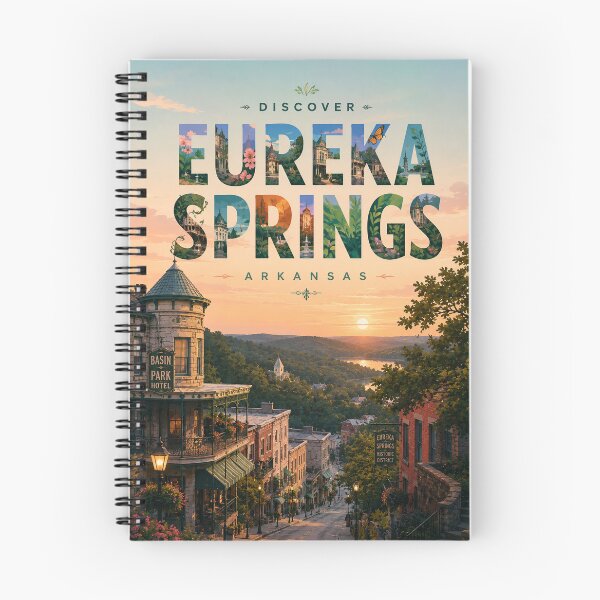 Item preview, Historic Downtown Eureka Springs Arkansas Basin Park Hotel and Ozark Mountains designed and sold by StampMyPassport.