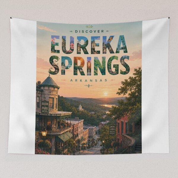 Item preview, Historic Downtown Eureka Springs Arkansas Basin Park Hotel and Ozark Mountains designed and sold by StampMyPassport.