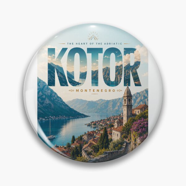 Item preview, Kotor Bay of Kotor Montenegro Adriatic Coast UNESCO Old Town designed and sold by StampMyPassport.