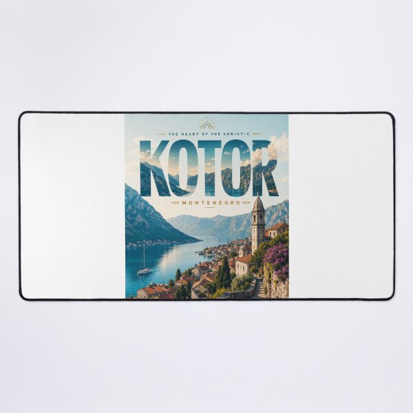 Item preview, Kotor Bay of Kotor Montenegro Adriatic Coast UNESCO Old Town designed and sold by StampMyPassport.