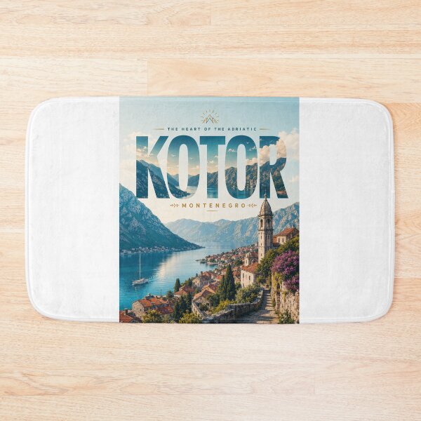 Item preview, Kotor Bay of Kotor Montenegro Adriatic Coast UNESCO Old Town designed and sold by StampMyPassport.