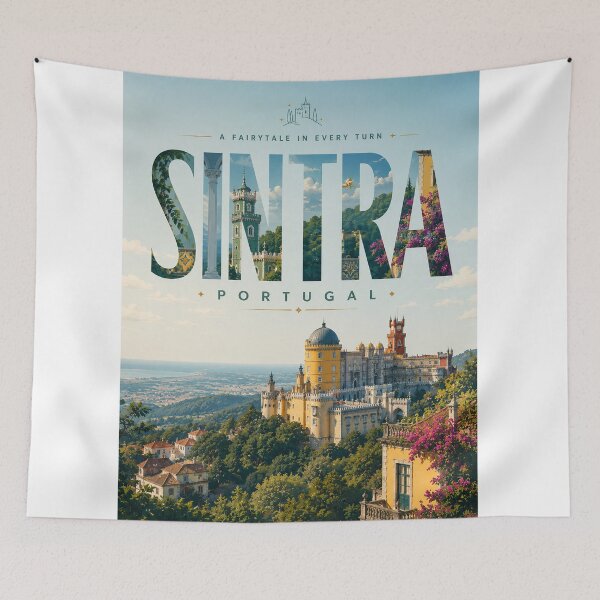 Item preview, Sintra Portugal Pena Palace UNESCO Cultural Landscape and Castle designed and sold by StampMyPassport.