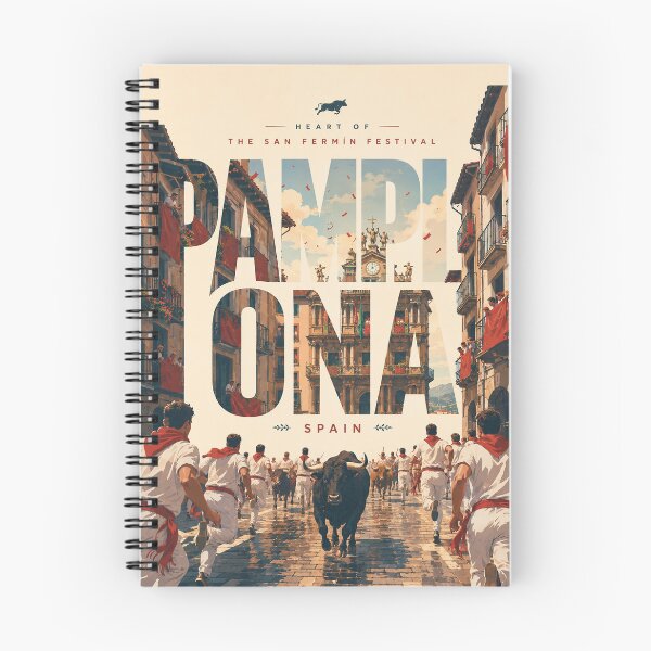 Item preview, Pamplona Spain San Fermín Festival Plaza Consistorial Navarra designed and sold by StampMyPassport.