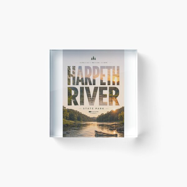 Item preview, Harpeth River State Park Tennessee Scenic Waterway and Historic Bridge designed and sold by StampMyPassport.