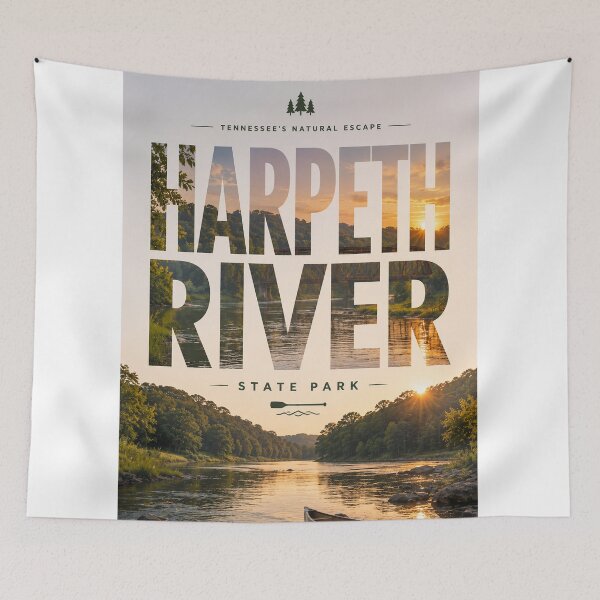 Item preview, Harpeth River State Park Tennessee Scenic Waterway and Historic Bridge designed and sold by StampMyPassport.