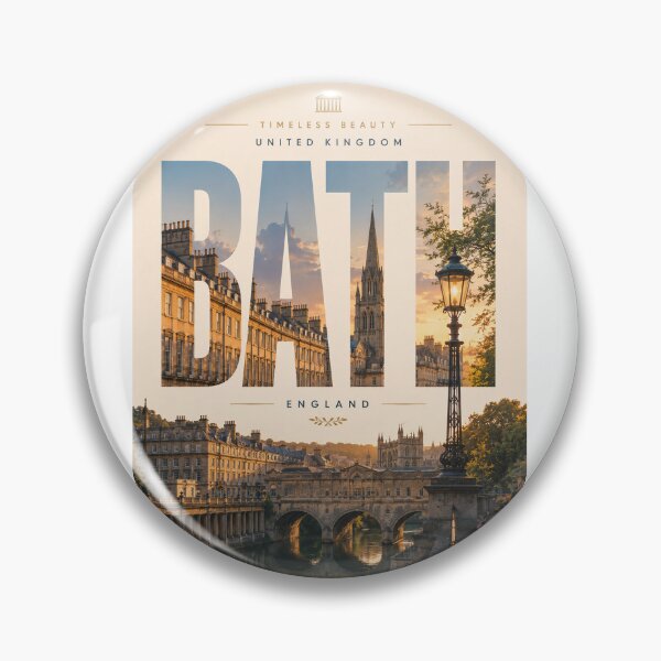 Item preview, Historic Bath England Roman Baths Pulteney Bridge and Georgian Architecture designed and sold by StampMyPassport.