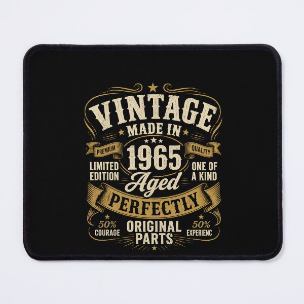 Item preview, Vintage Made In 1965 Aged Perfectly Original Parts Birthday Gift Design designed and sold by msaloyach.