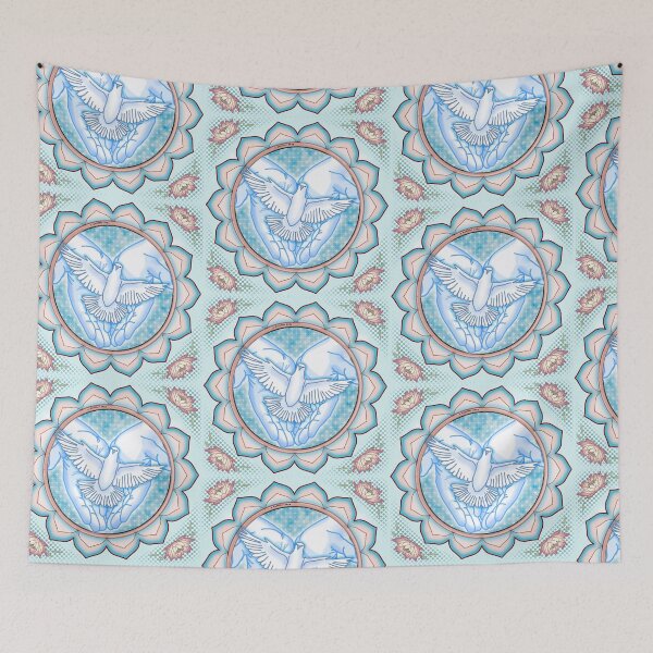 Item preview, Christian Dove Blue Hands designed and sold by artmuvz.