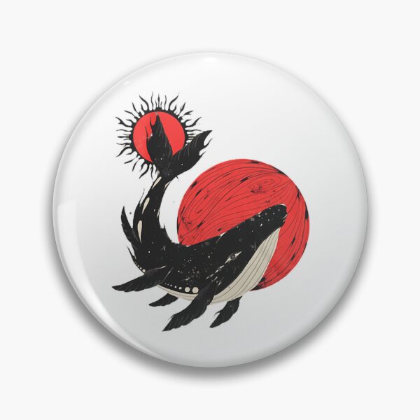 Item preview, Gojira Whale Red Moon Sun designed and sold by AndiStudios.