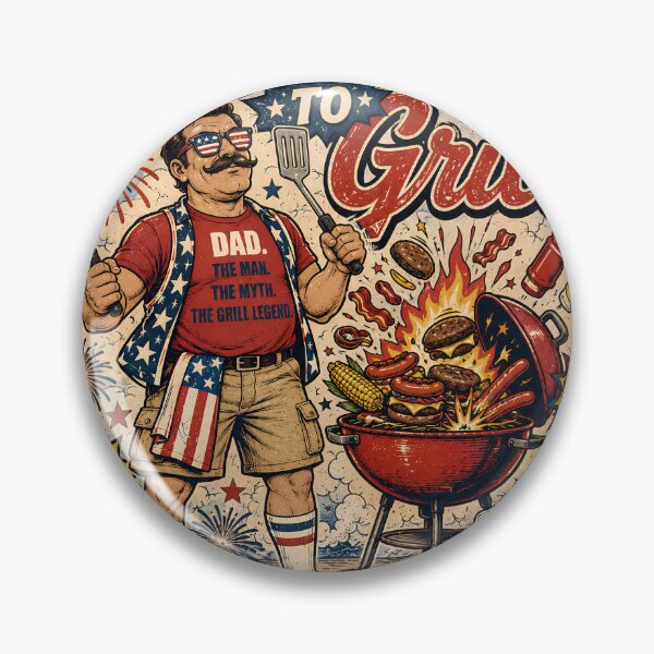 Item preview, License To Grill Patriotic Dad BBQ designed and sold by Esu8y2.