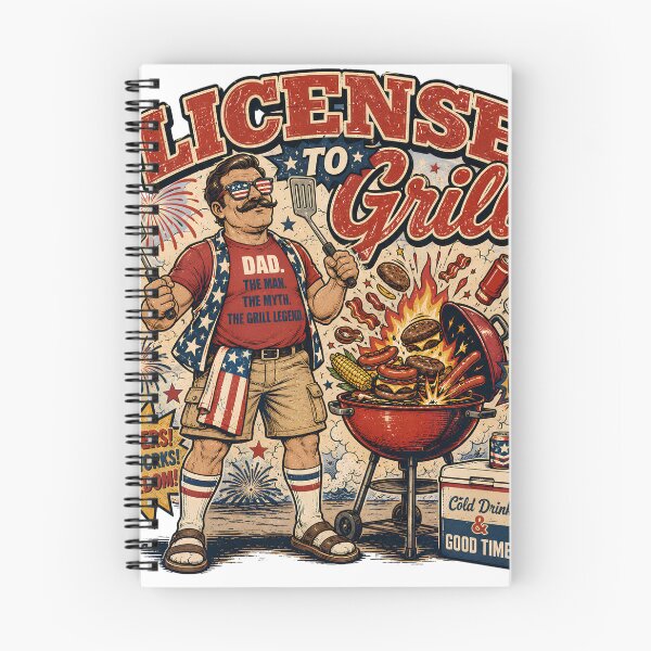 Item preview, License To Grill Patriotic Dad BBQ designed and sold by Esu8y2.