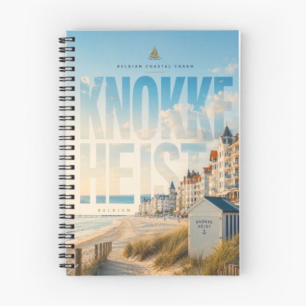 Item preview, Knokke-Heist Belgium North Sea Beachfront and Belgian Coastal Resort designed and sold by StampMyPassport.