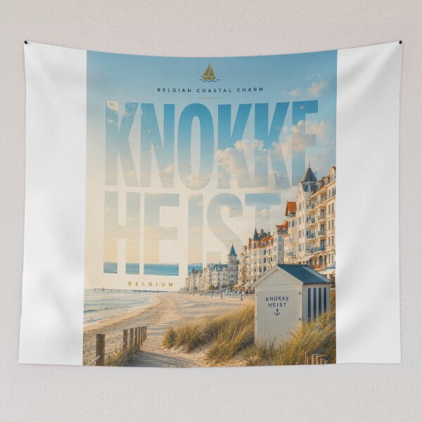 Item preview, Knokke-Heist Belgium North Sea Beachfront and Belgian Coastal Resort designed and sold by StampMyPassport.