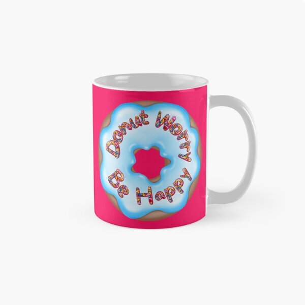 Item preview, Don't Worry Be Happy Punny Donut Saying Sprinkles designed and sold by InkyCorvid.