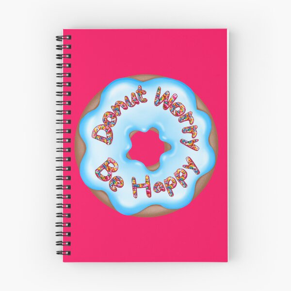 Item preview, Don't Worry Be Happy Punny Donut Saying Sprinkles designed and sold by InkyCorvid.